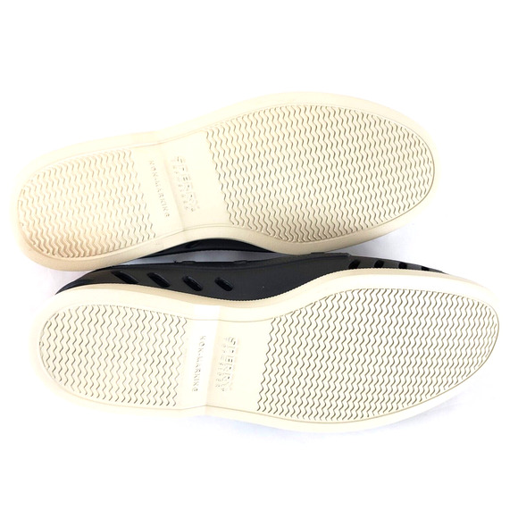 NEW!! Women Sperry SIZE 11 Black Authentic Faux Fur Float Boat Shoe Slip On - Picture 7 of 12